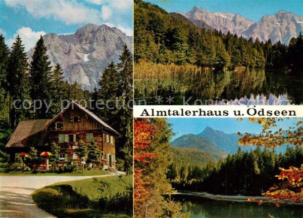 Gruenau Almtal Almtalerhaus mit Ödseen