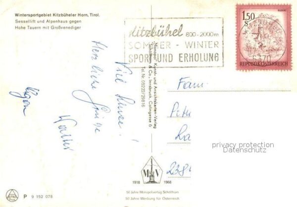 Kitzbuehel Tirol Kitzbüheler Horn Sessellift Alpenhaus H – Bild 2