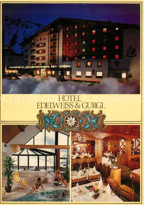 Obergurgl Soelden Tirol Hotel Edelweiss und Gurgl Wellnessberei