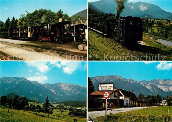 Puchberg Schneeberg mit Schneebergbahn und Schneeberg Dörfl