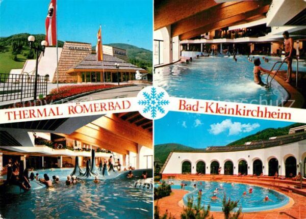 Bad Kleinkirchheim Kaernten Thermal Römerbad Innen und Aussenbecken
