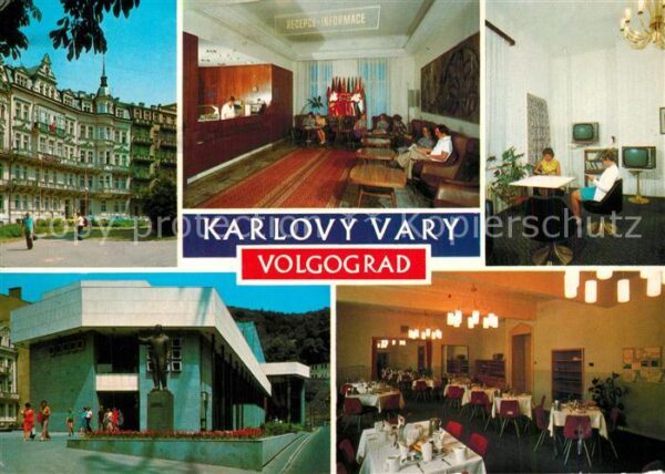 Karlovy Vary Hotel Volgograd Reception TV Zimmer Spe