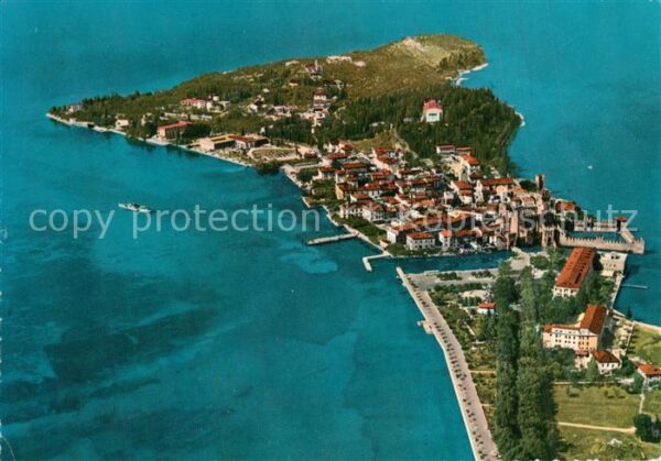 Sirmione Lago di Garda Fliegeraufnahme
