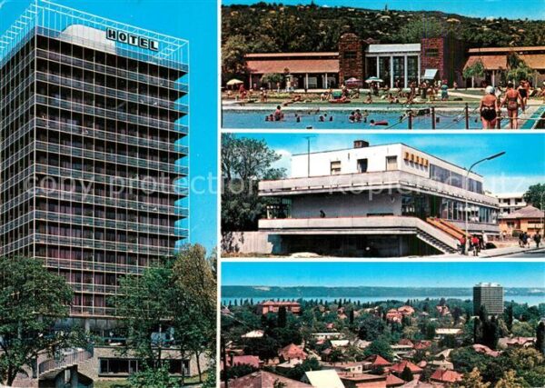 Balatonalmadi Hotel Schwimmbad Stadtblick