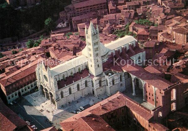 Siena Piazza del Duomo Fliegeraufnahme