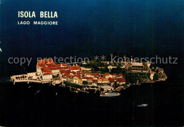 Isola Bella Lago Maggiore Fliegeraufnahme