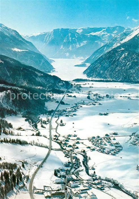 Achenkirch Winterpanorama mit Achensee Fliegeraufn