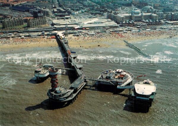 Scheveningen Fliegeraufnahme mit Seebrücke