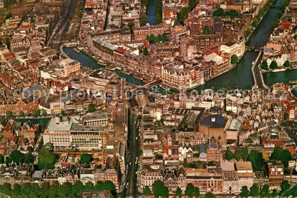 Amsterdam Niederlande Centrum Fliegeraufnahme