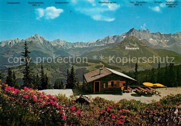 Filzmoos Karhütte am Rossbrand mit Rötelstein