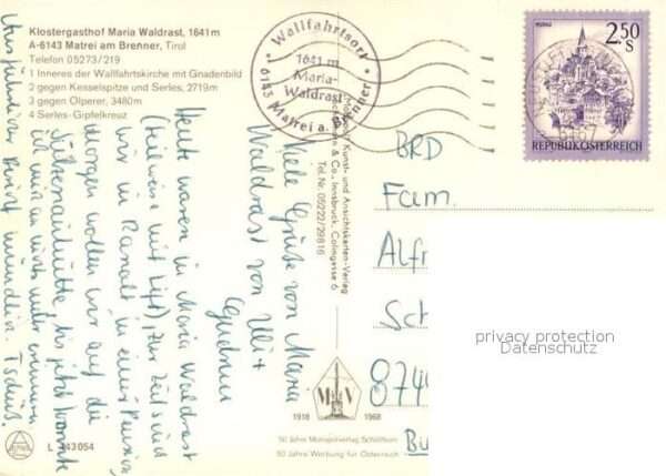 Matrei Brenner Wallfahrtskirche Maria Waldrast Inneres – Bild 2