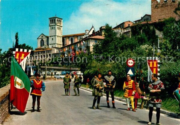 Assisi Umbria Manifestazione folkloristica del Calend