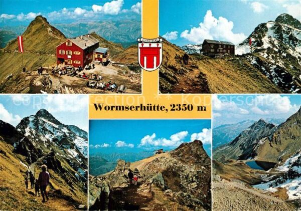 Wormserhuette mit Herzsee und Sennigrat Bergstation