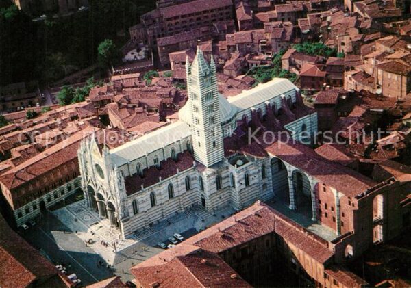 Siena Piazza del Duomo Fliegeraufnahme