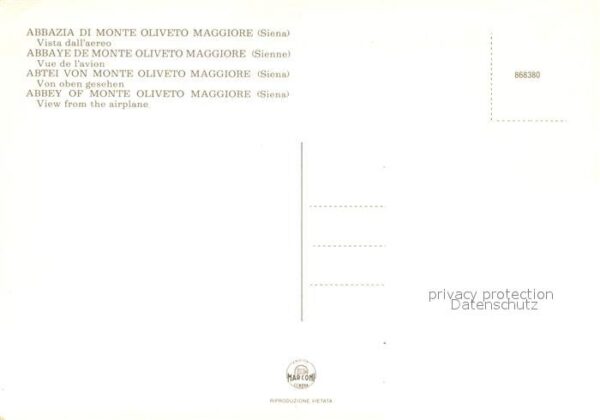 Siena Abbazia di Monte Oliveto Maggiore Flieg – Bild 2