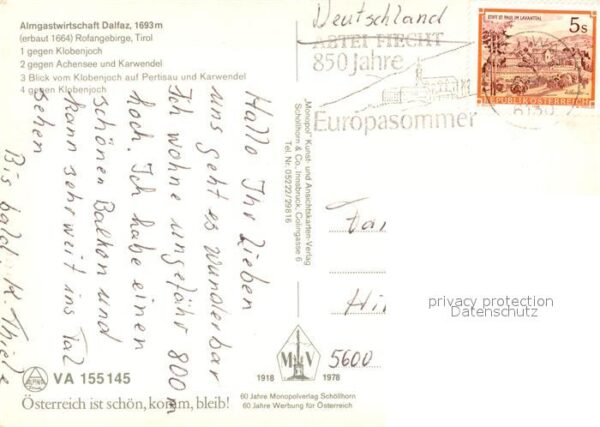 Tirol Region Almgastwirtschaft Dalfaz Rofangebirge K – Bild 2