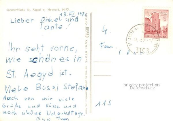 St Aegyd Neuwalde Ortsansichten Kirche Schwimmbad – Bild 2
