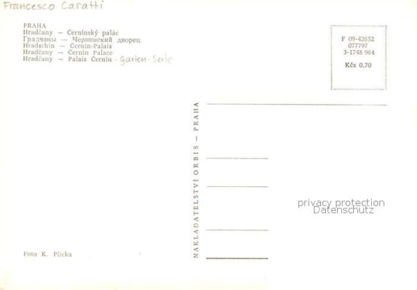 Praha Prahy Prague Hradcany Cerninsky palac – Bild 2