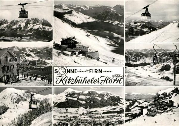Kitzbuehel Tirol Teilansichten Panorama Seilbahnen Skili