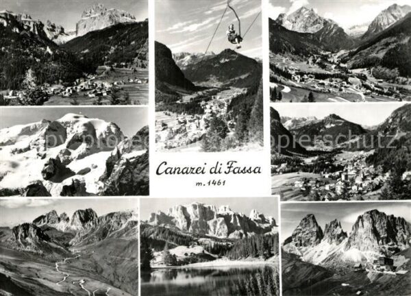 Canazei Panorama Teilansichten Sessellift