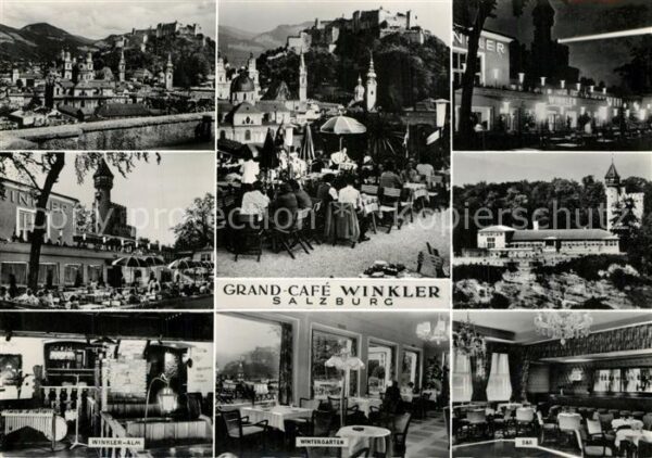 Salzburg Oesterreich Teilansichten Cafe Winkler Gasträume Ba