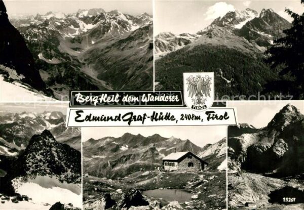 Tirol Region Edmund Graf Hütte Panorama Teilansichte