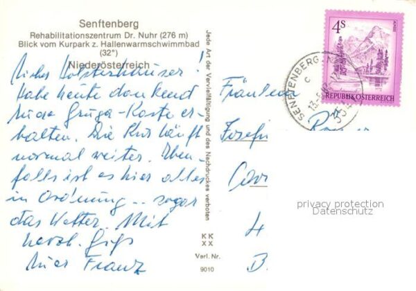 Senftenberg Niederoesterreich Rehazentrum Dr Nuhr Kurpark – Bild 2