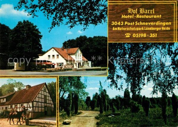 Schneverdingen Hotel Hof Barrl Restaurant Fachwerk Rei