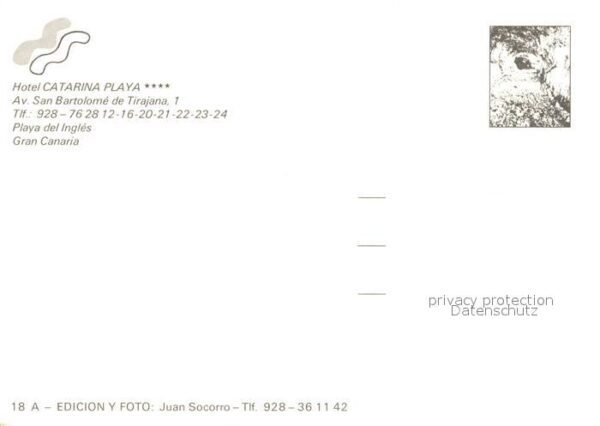 Playa del Ingles Hotel Catarina Playa Fliegeraufnahme – Bild 2