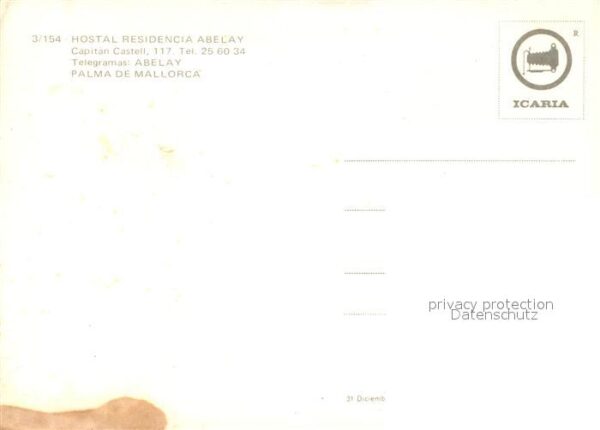 Palma de Mallorca Hostal Residence Abelay Tennislatz Zimm – Bild 2