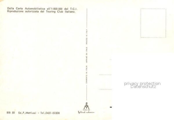 Bibione Hotels Strand Küste Strassenkarte Carta – Bild 2
