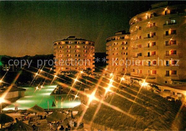Playa del Ingles Hotel Waikiki Swimming Pool Nachtaufnah