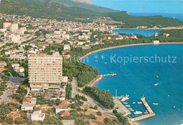 Makarska Dalmatien Hotel Hafen Küste Fliegeraufnahme