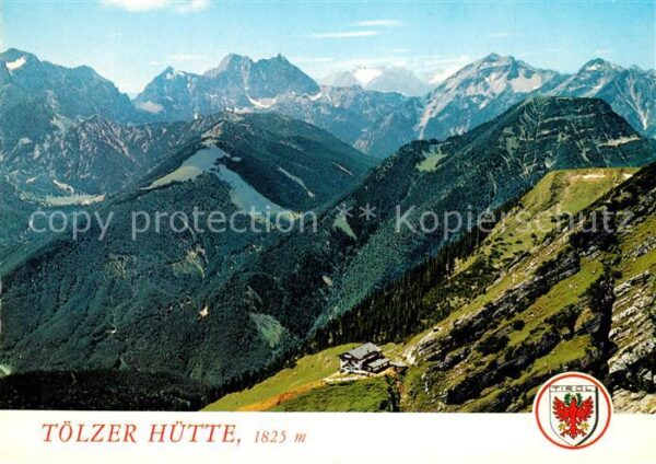 Hinterriss Tirol Tölzer Hütte Gebirgspanorama Motiv mit