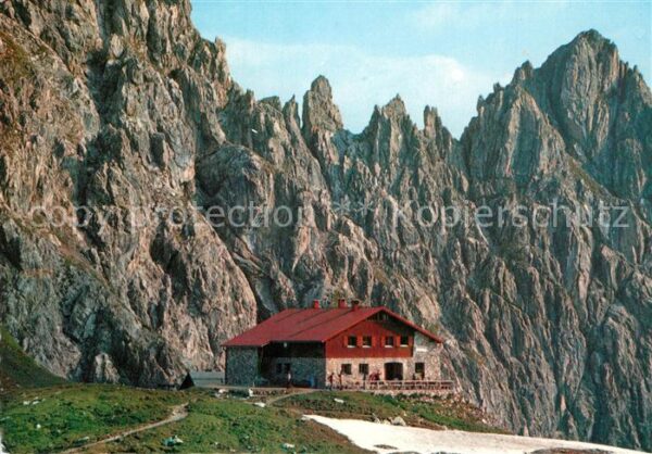 Fiderepasshuette Berghütte Allgäuer Alpen