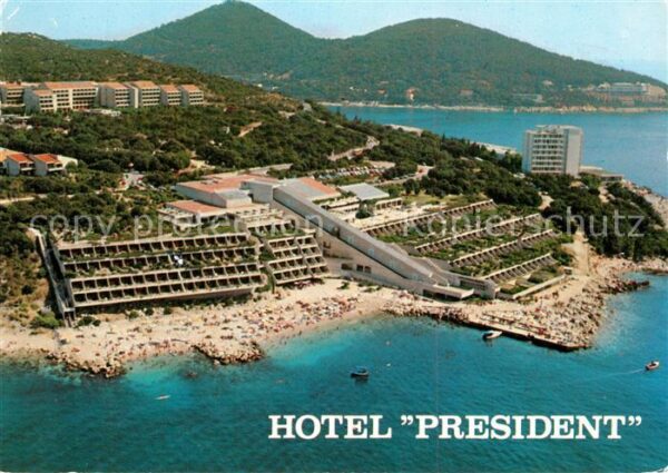 Dubrovnik Ragusa Hotel President Strand Küste Fliegerauf