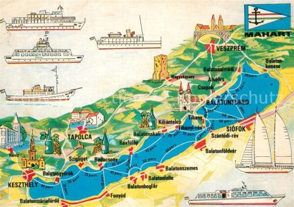 Keszthely Mahart Hungarian Shipping Co Plattensee