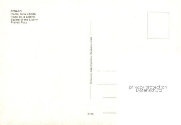 Pesaro Piazza della Libertá Freiheitsplatz – Bild 2