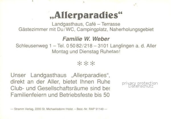 Langlingen Landgasthaus Allerparadies Cafe Bar Kan – Bild 2