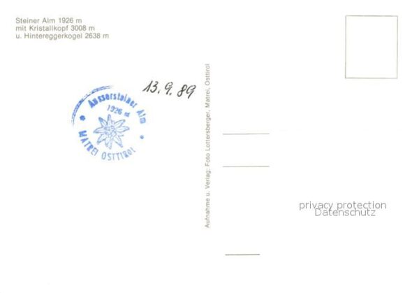 Matrei Osttirol Steiner Alm mit Kristallkopf und Hinter – Bild 2