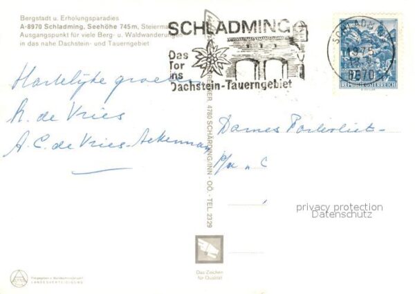 Schladming Obersteiermark Bergstadt mit Fastenberg und Planaiabfa – Bild 2