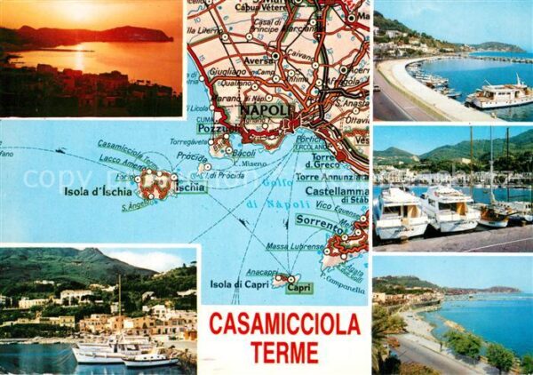 Isola d Ischia Casamicciola Terme Yachthafen Küste Son
