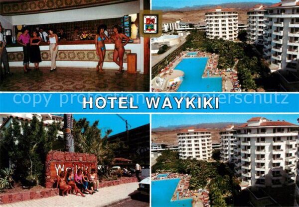 Playa del Ingles Hotel Waykiki Bar Swimming Pool