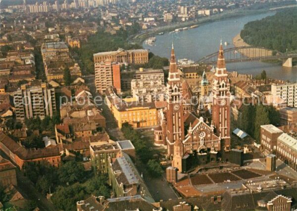 Szeged Stadtzentrum Kirche Theiss Brücke Flieg