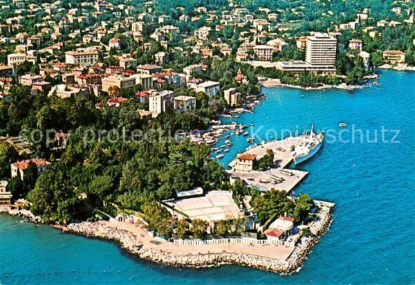 Opatija Abbazia Fliegeraufnahme