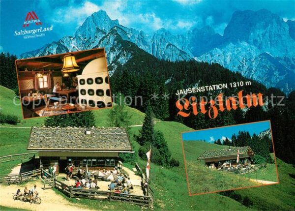 Weissbach Lofer Jausenstation Litzalm Loferer Steinberg