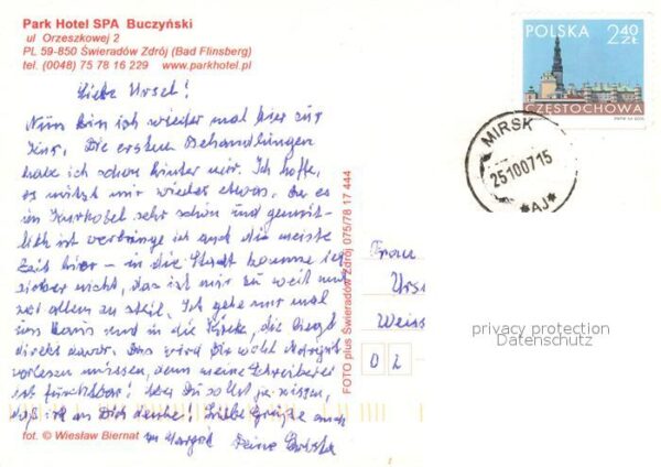 Swieradow Zdroj Bad Flinsberg Park Hotel SPA Buczynski – Bild 2