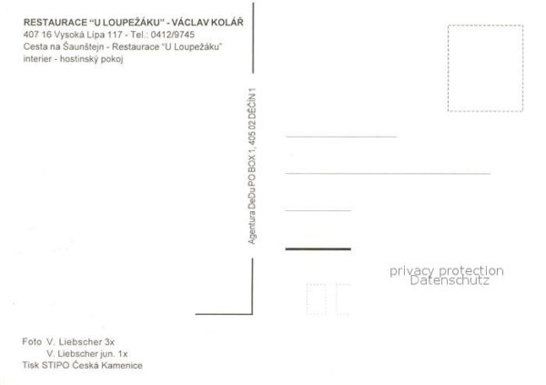 Vysoka Lipa Restaurace U Loupezaku – Bild 2