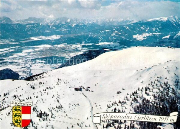 Gerlitzen Skiparadies Alpen Fliegeraufnahme