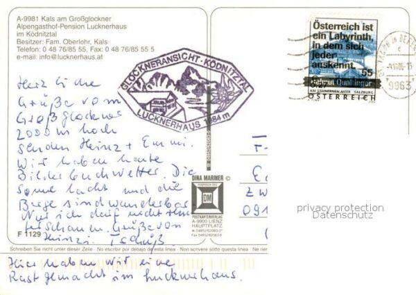 Kals Grossglockner Alpengasthof Pension Lucknerhaus Ködnit – Bild 2